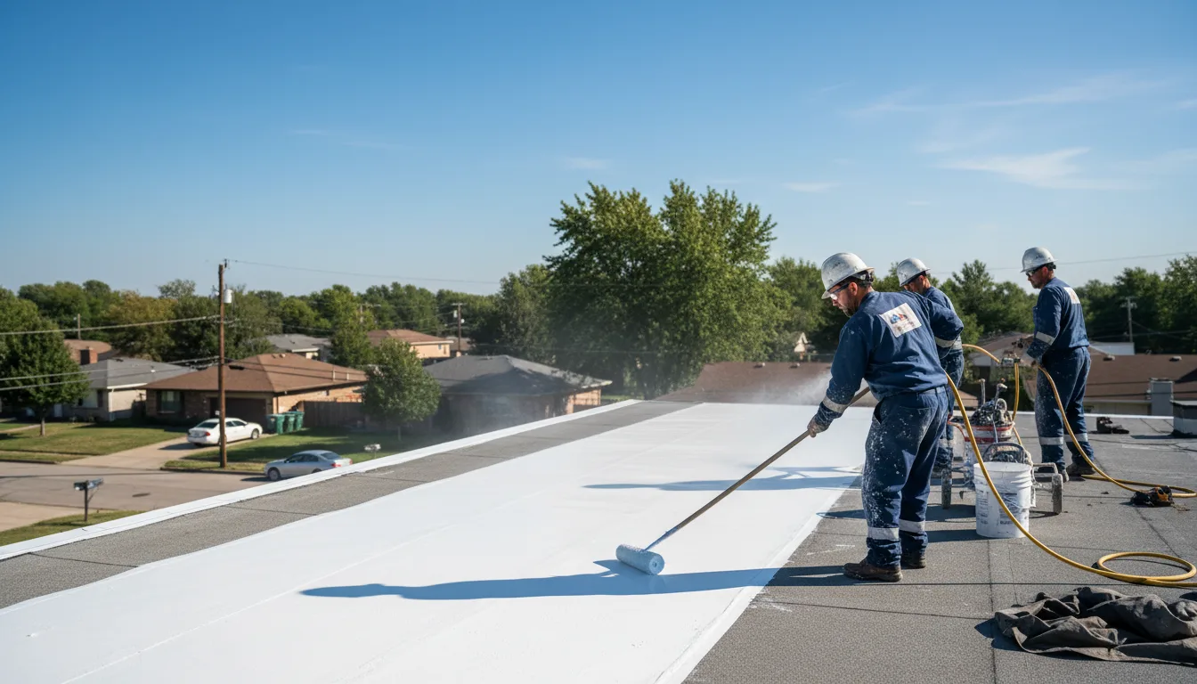 Commercial roof coating in Mirando City, TX near me